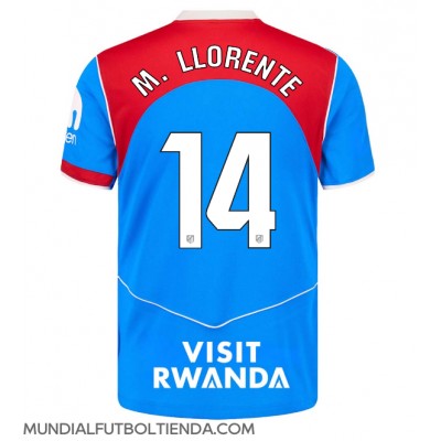 Camiseta Atletico Madrid Marcos Llorente #14 Tercera Equipación Replica 2025-26 mangas cortas Camiseta Atletico Madrid Marcos Llorente #14 Tercera Equipación Replica 2025-26 mangas cortas